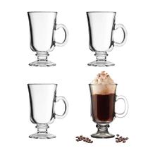 Jogo 4 Xícara para Cappuccino e Café Caneca Irish Irlandesa Vidro Transparente 114ml Haüskraft Jogo 4 Xícara para Cappuccino e Café Caneca Irish Irlandesa Vidro Transparente 114ml Haüskraft