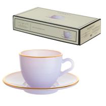 Jogo 4 Xícaras Café 85ml com Pires Linha Matte Lilas Hauskraft