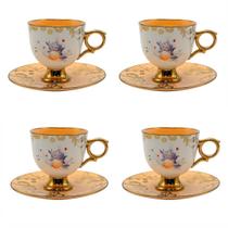 Jogo 4 Xícaras Café 90ml New Bone Laranja Madeleine Lhermitge Jogo 4 Xícaras Café 90ml New Bone Laranja Madeleine Lhermitge