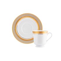 Jogo 4 Xícaras Chá Com Pires 200ml - Topazio Imperial 2442