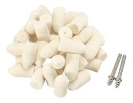 Jogo 47 Pontas Escova Lã Polimento E Limpeza Micro Retifica