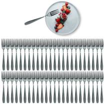 Jogo 48 Garfos de Sobremesa em Aço Inox Talher Para Cozinha Jogo 48 Garfos de Sobremesa em Aço Inox Talher Para Cozinha