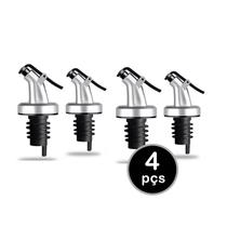 Jogo 4un bico dosador c/ tampa p/ garrafa azeite vinagre