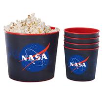 Jogo 5 Baldes Pipoca Galaxy Polipropileno Azul Galaxia -Nasa Jogo 5 Baldes Pipoca Galaxy Polipropileno Azul Galaxia -Nasa