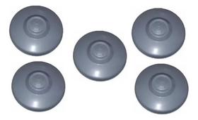 Jogo 5 Calotas Plástica Cinza Roda Kombi Clipper Fusca