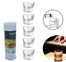 Jogo 5 Copos 65ml Para Drinks Shot Bebidas Acrilico