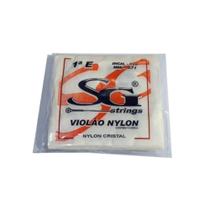 JOGO 5 CORDAS VIOLÃO 1a MI NYLON CRISTAL C/BOLINHA SG 5255