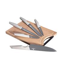 Jogo 5 Facas E Tábua De Corte 6pçs Aspen Berlinger Haus Kit Faqueiro Churrasco Corte Cutelo Cozinha Restaurante Chef Lamina Afiada Jogo 5 Facas E Tábua De Corte 6pçs Aspen Berlinger Haus Kit Faqueiro Churrasco Corte Cutelo Cozinha Restaurante Chef Lamina Afiada