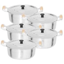 Jogo 5 Panelas Caçarola Alumínio Batido Fundido Grosso N 30 Jogo 5 Panelas Caçarola Alumínio Batido Fundido Grosso N 30