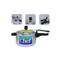 Jogo 5 Panelas De Pressão Alumínio Polido Reforçado 4.5L Jogo 5 Panelas De Pressão Alumínio Polido Reforçado 4.5L