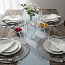 Jogo 5 pçs jarra 1,250ml vidro transparente copos 470ml ambar agua suco drinks