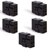 Jogo 5 Peças Conector 6 Vias C/ Trava Technoise Terminal Aço Jogo 5 Peças Conector 6 Vias C/ Trava Technoise Terminal Aço