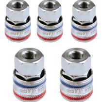 Jogo 5 Peças Engate Rápido 1/4 Para Compressor De Ar Aço