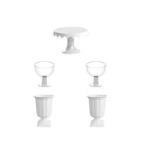 Jogo 5 peças kit festa em casa Jogo 5 peças kit festa em casa