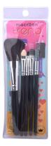 Jogo 5 Pincel Maquiagem Macrilan Trend P/ Pó Blush Sobrancelhas MT04
