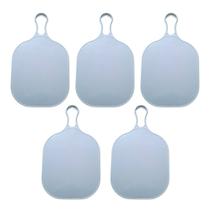 Jogo 5 Tábuas Carne Plástico Branca Atacado 32x20 Russo Art Jogo 5 Tábuas Carne Plástico Branca Atacado 32x20 Russo Art