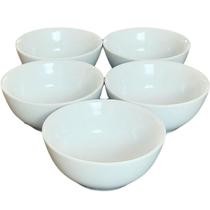 Jogo 5 Tigelas 250ml - Açai - Kit Porcelana branca
