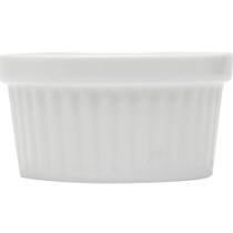 Jogo 50 Ramekin Canelado Porcelana 40ml Classic Branco Lyor