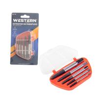 Jogo 5x Remover Sacar Parafuso Espanado Quebrado Manual Tira