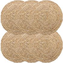 Jogo 6 Americano Fibra Natural Estilo Rústico 38cm Jogo 6 Americano Fibra Natural Estilo Rústico 38cm