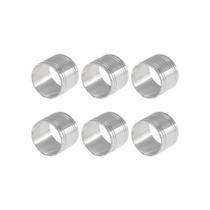 Jogo 6 Argolas Para Guardanapos Silverlux, Banho de Prata, Clássico Para Mesa Posta de Luxo
