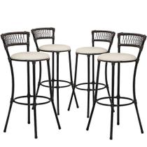 Jogo 6 Banquetas Alta Forts Fibra Uv Bancada, área Goumert, Bar, Piscina, Balcão, Floral Gelo Jogo 6 Banquetas Alta Forts Fibra Uv Bancada, área Goumert, Bar, Piscina, Balcão, Floral Gelo