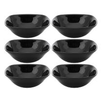 Jogo 6 Bowl Preto de Vidro Opalino Mini Tigela Quadrada 13,5cm Sobremesa Porções Cereal Em Casa Tem Jogo 6 Bowl Preto de Vidro Opalino Mini Tigela Quadrada 13,5cm Sobremesa Porções Cereal Em Casa Tem