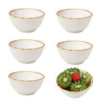 Jogo 6 Bowl Tigela Cumbuca Branco para Sopa Caldos Bambu Cerâmica Scalla 500ml Jogo 6 Bowl Tigela Cumbuca Branco para Sopa Caldos Bambu Cerâmica Scalla 500ml