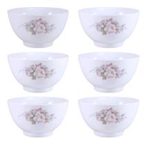 Jogo 6 Bowl Tigela Cumbuca Eterna Porcelana Schmidt 500ml
