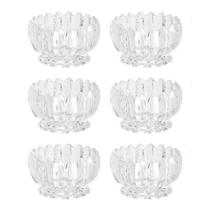 Jogo 6 bowls 11 cm para sobremesa de cristal transparente Geneva Wolff - 21167 Jogo 6 bowls 11 cm para sobremesa de cristal transparente Geneva Wolff - 21167