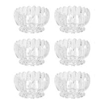 Jogo 6 bowls 11 cm para sobremesa de cristal transparente Geneva Wolff - 25849