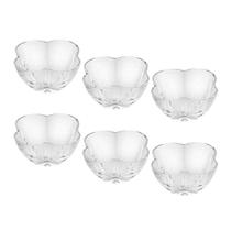 Jogo 6 Bowls De Cristal Clover Doces Sobremesas Lyor 5x9cm