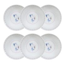 Jogo 6 Bowls Melamina Cumbuca Resistente 600ml Restaurante
