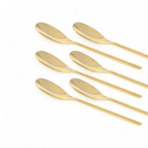 Jogo 6 Colheres Café Expresso Flash Ouro St. James