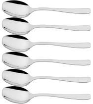 Jogo 6 Colheres Mesa Cosmos Aço Inox Tramontina