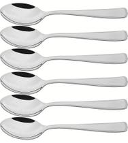 Jogo 6 Colheres Para Sobremesa Pacific Aço Inox Tramontina