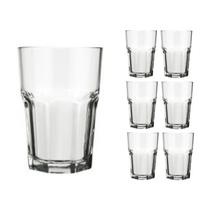 Jogo 6 Copo 200ml Vidro Bristol Suco Drinks Transparente
