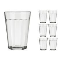 Jogo 6 Copo Americano Clássico 300ml Vidro Café Chopp Nadir