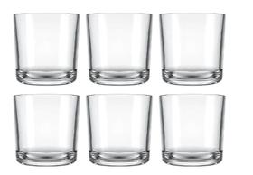Jogo 6 Copo Bar Whisky Drink Cerveja Água Dose 265 Ml Barman