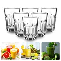 Jogo 6 Copo De Vidro Bedidas Agua Suco Refrigerante 525ml
