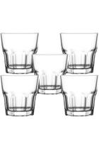 Jogo 6 Copo de vidro casual 250ml Suco Agua Vitamina - Seu Lar