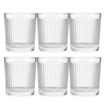 Jogo 6 Copo de Vidro Transparente Down Line 360ml Em Casa Tem Jogo 6 Copo de Vidro Transparente Down Line 360ml Em Casa Tem