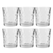 Jogo 6 Copo de Vidro Transparente para Whisky Diamond 360ml Em Casa Tem Jogo 6 Copo de Vidro Transparente para Whisky Diamond 360ml Em Casa Tem