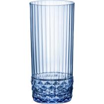 JOGO 6 COPO LONG DRINK BORMIOLI ROCCO AMERICA 20S VIDRO 490ml 16x7x7cm AZUL