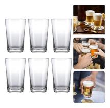 Jogo 6 Copo Vidro Cerveja Caipirinha Agua Bar Buteco 300ml