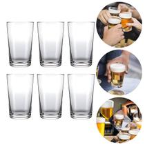 Jogo 6 Copo Vidro Cerveja Caipirinha Agua Bar Buteco 300ml