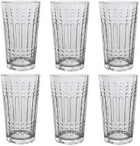 Jogo 6 Copos 320ml 13cm Drop Em Vidro Jogo 6 Copos 320ml 13cm Drop Em Vidro