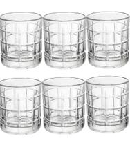 Jogo 6 Copos 330ml De Cristal Ecológico Square