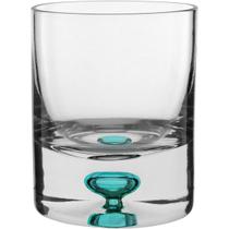 JOGO 6 COPOS ÁGUA SUCO DRINK BAIXO HOME&CO ESFERA VERDE ECO CRYSTAL 300ml 10x8x8cm TRANSPARENTE