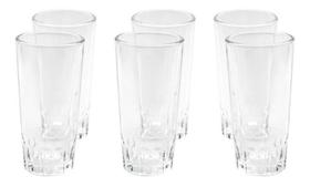 Jogo 6 Copos Água Suco Vidro Conjunto 350Ml 14 X 7